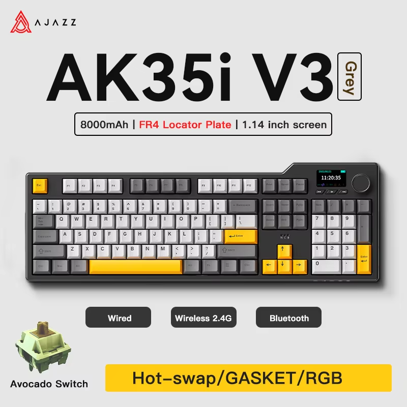 Ajazz AK35I V3/V4 MAX Tri-mode - Keyboard Gaming Mac review and price