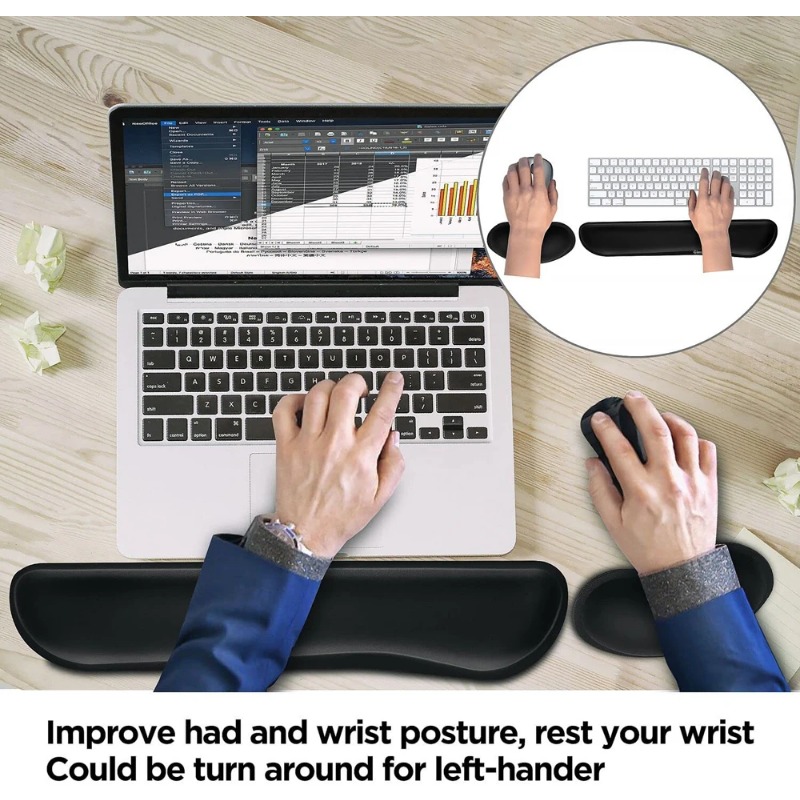 Ergonomic Keyboard Wrist Rest  - Gaming Keyboard Ergonomics review and price