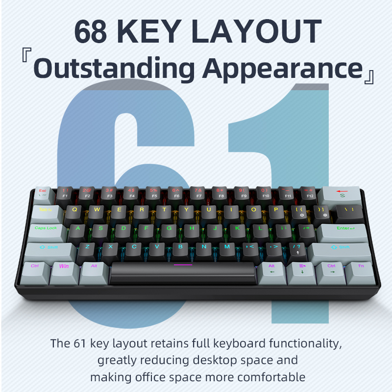 APAYADO K61 Mini Mechanical Ke - Gaming Keyboard And Mouse For Xbox review and price