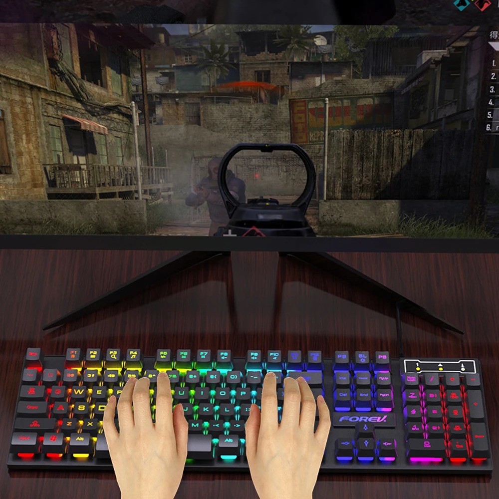 104 Keys Mechanical Feel Keybo - Gaming Keyboard And Mouse For Xbox review and price