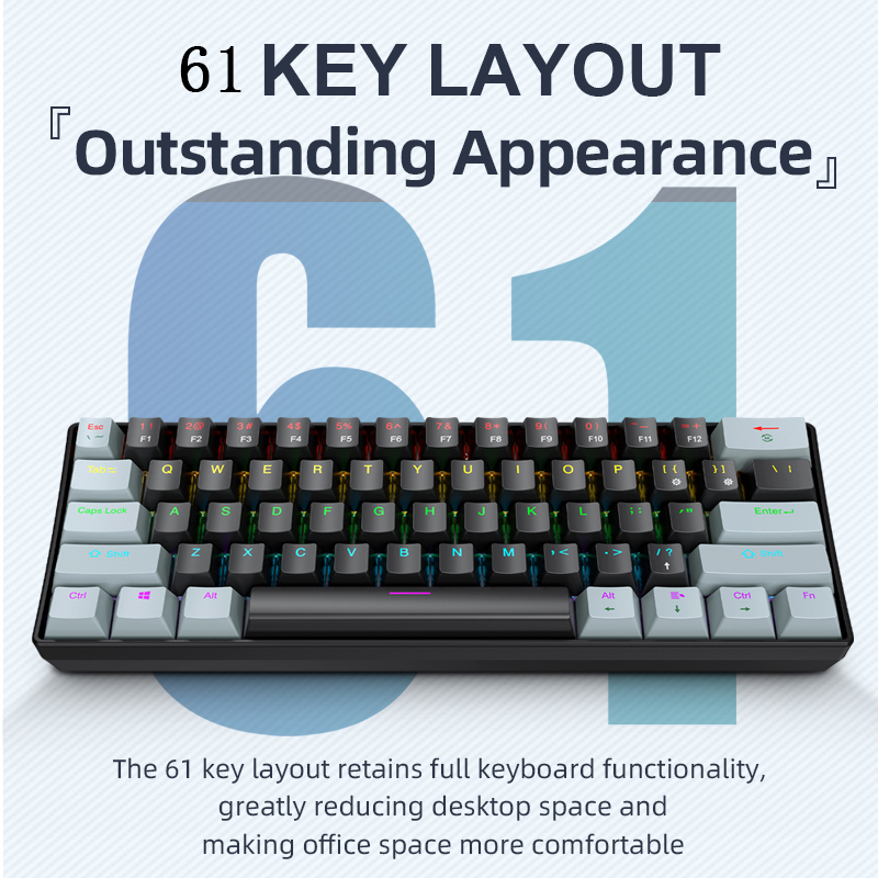 K61 Wired Mechanical Gaming Ke - Gaming Keyboard And Mouse For Xbox review and price