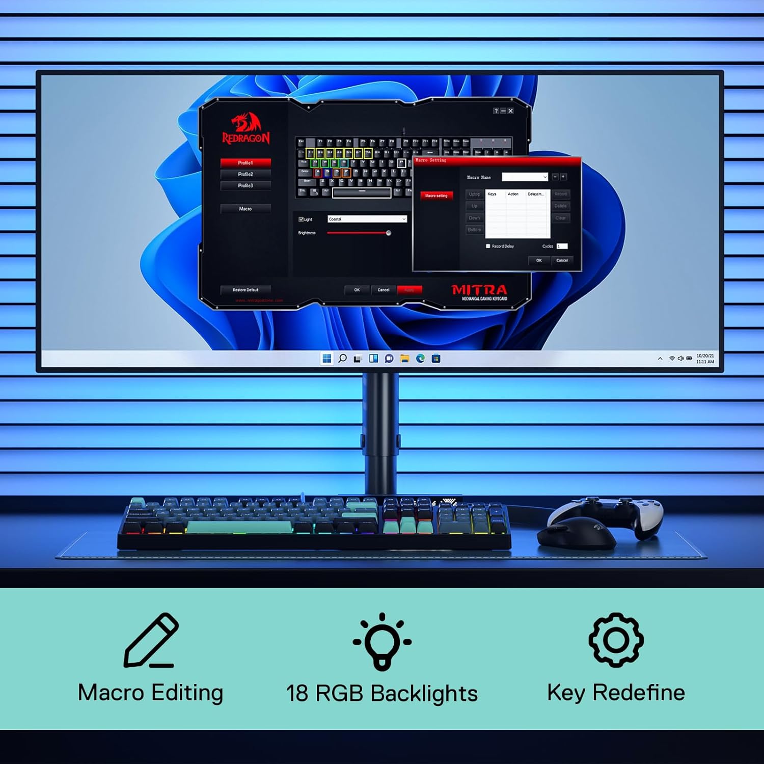 Redragon K582 SE Wired RGB 104 - Keyboard Gaming Mac review and price