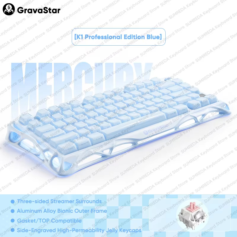 K1 LITE JELLY PINK Mechanical  - Keyboard Gaming Mac review and price