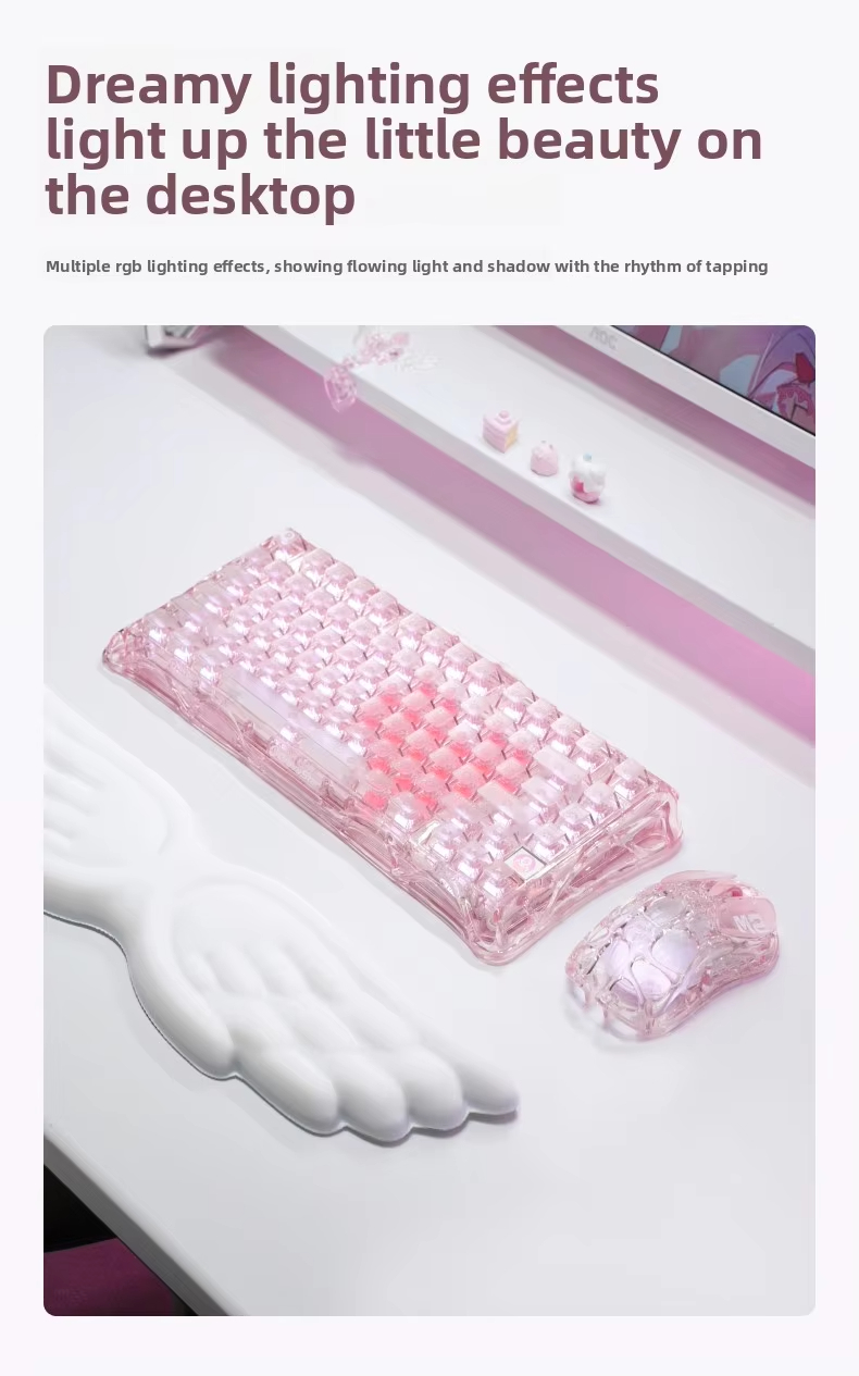 K1 LITE JELLY PINK Mechanical  - Keyboard Gaming Mac review and price